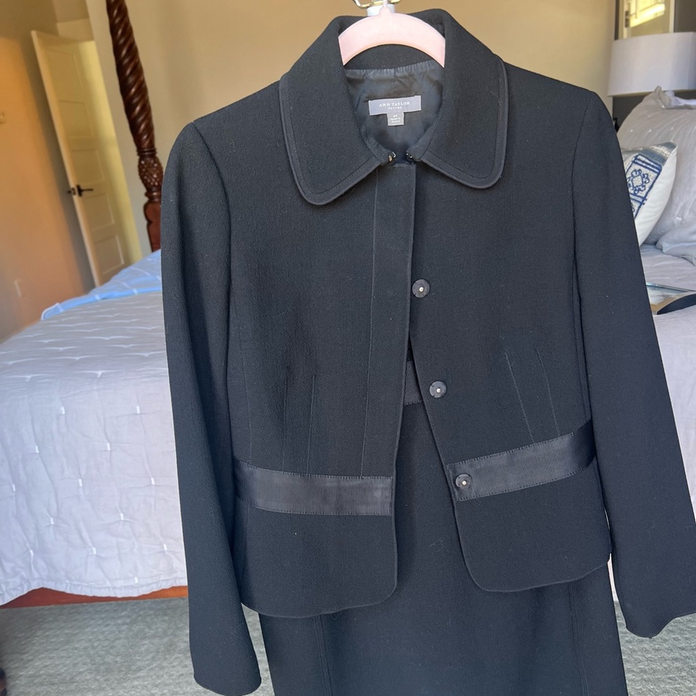 Classic black business suit